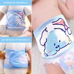 DOERDO 4Pcs Baby Infant Umbilical Cord Cotton Belly Band Adjustable Newborn Navel Belt (Green Pink Blue Yellow) - Image 5